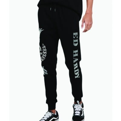 Buy ED HARDY Mens Slim Fit Slub Track Pants | Shoppers Stop